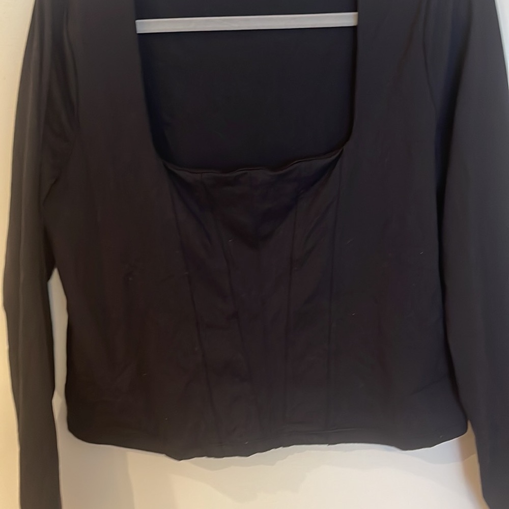 NEW Abercrombie & Fitch Soft Collection Black Long Sleeve - Picture 3 of 3